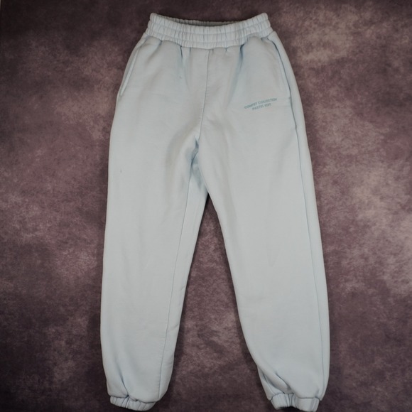 Comfrt Pants - Comfrt Collection Pastel Edit Light Blue Fleece Sweatpants Size Small